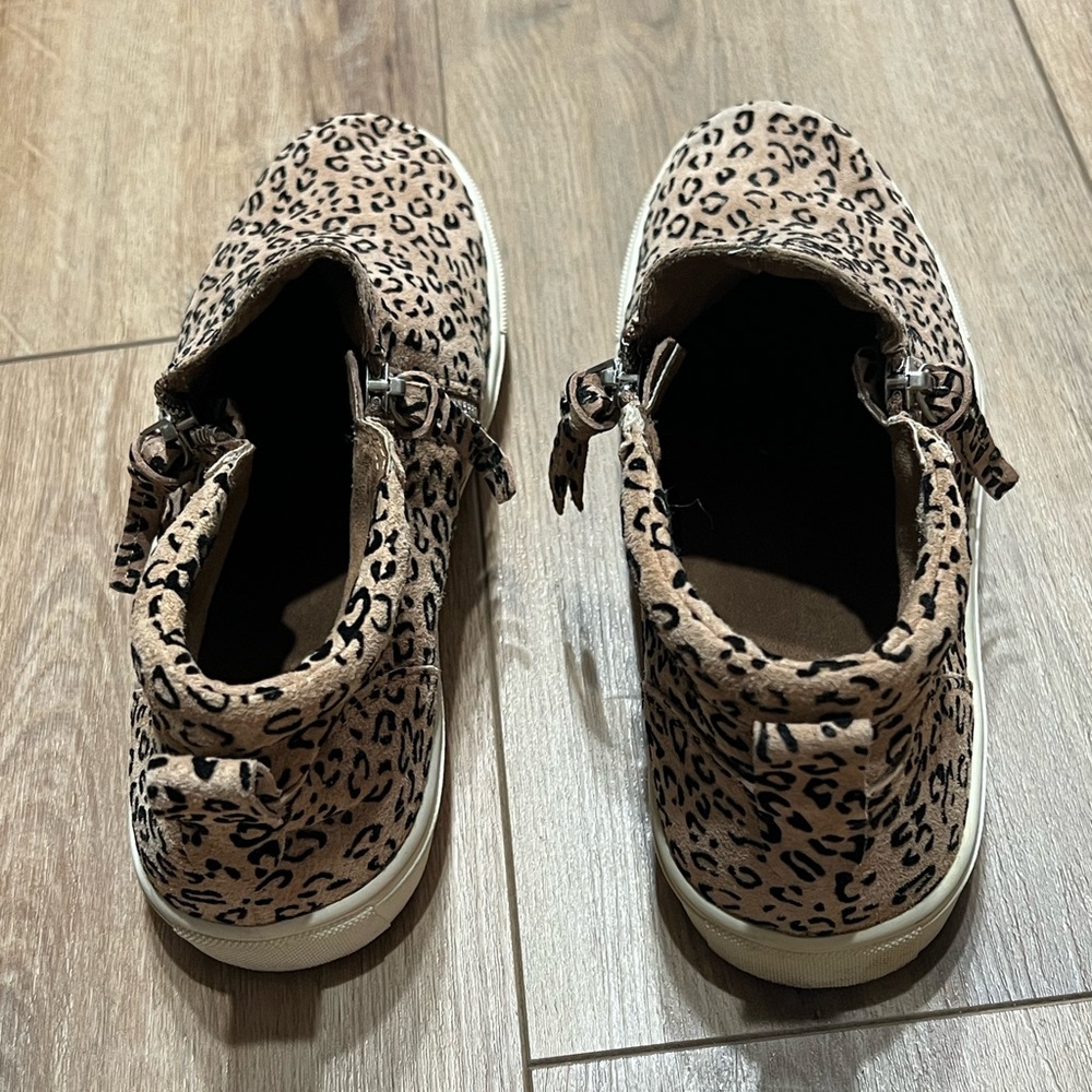 Gianni Bini Brown Leopard Ankle Sneakers With Zippers Women’s 8 - Picture 4 of 5